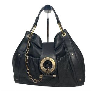 Bally VINTAGE Black Leather Arm Shoulder HandBag Purse